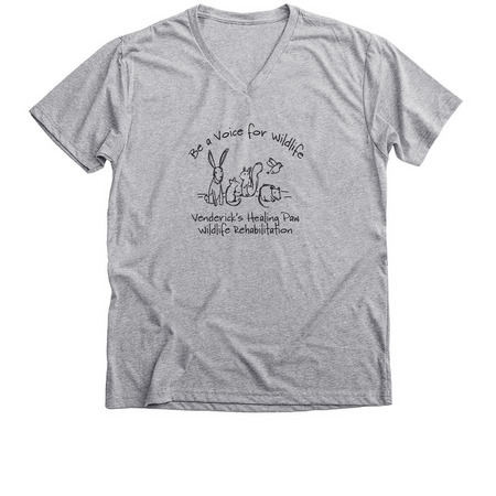 Premium V-Neck Tee with a Venderick’s Healing Paw design