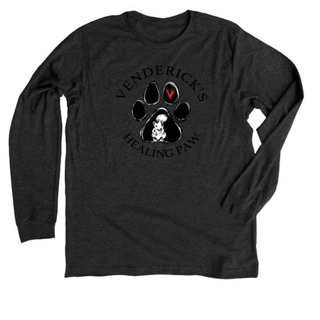 Premium Long Sleeve Tee with a Venderick’s Healing Paw design