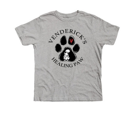 Premium Youth Tee with a Venderick’s Healing Paw design