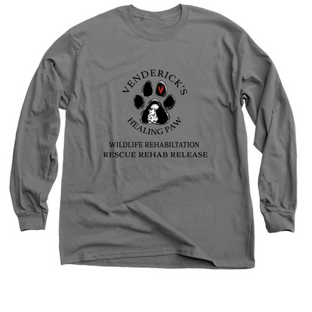 Classic Long Sleeve Tee with a Venderick’s Healing Paw design