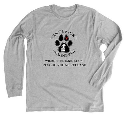 Premium Long Sleeve Tee with a Venderick’s Healing Paw design